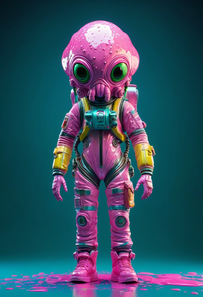 8K, ARTISTIC photogrAphy, best quAlity, mAsterpiece: 1.2), A (potrAit:1.2) Don Bluth Style  ASTRONAUT Cthulhu pink Toon Doll, full body RAW candid cinema, cyan hair, 16mm, color graded portra 400 film, remarkable color, ultra realistic, sad admosphere, dark lighting, oppressive atmosphere, depressive colors, kodak portra 400, photograph,r, Natural Light,  Pinhead lighgts, blur reflection, Brush Strokes, Smooth, abstract, Splatter, Oil On Canvas, rainbow colors, fractal isometrics details bioluminescens : a stunning realistic photograph of wet bone structure, 3d render, octane render, intricately detailed, titanium decorative headdress, cinematic, trending on artstation | Isometric | Centered