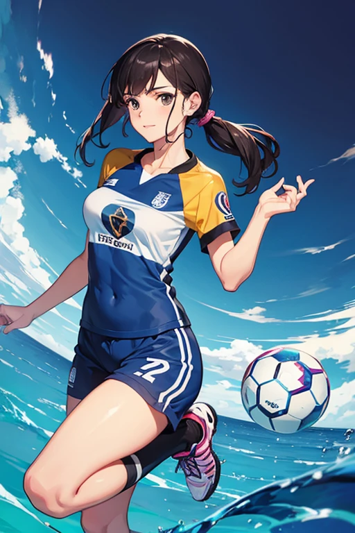 Mujer futbolista Uruguay