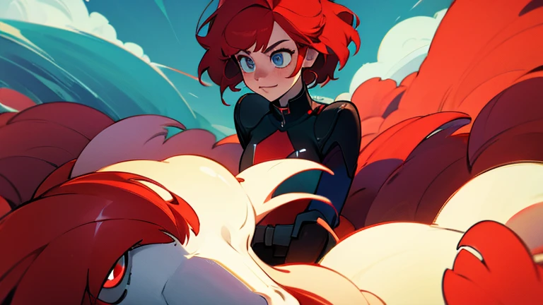woman with red hair