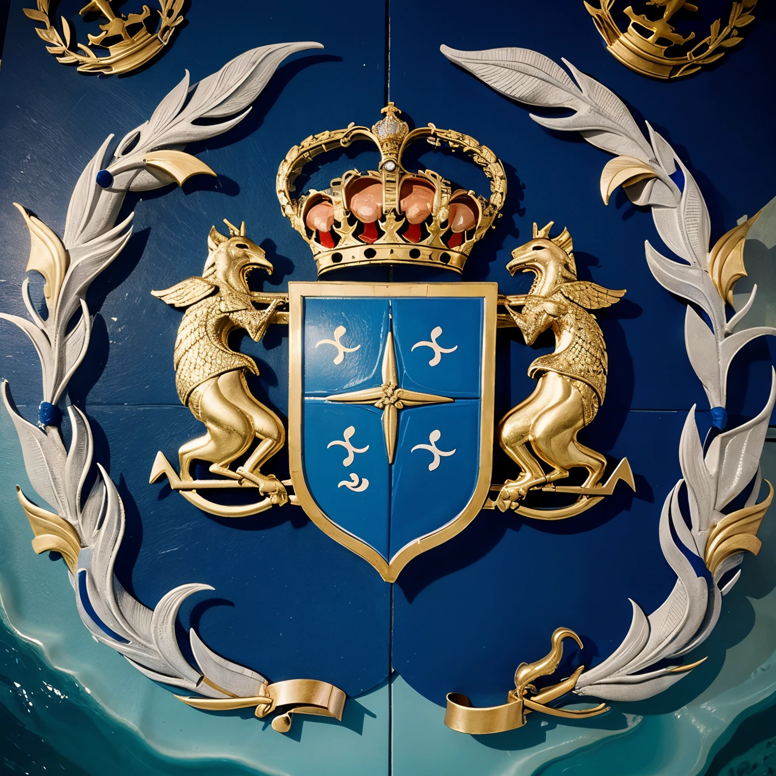 Royal coat of arms inspired by the sea