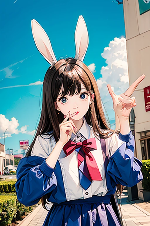 high quality、masterpiece、High sensitivity、One Woman、Bunny ears、Embarrassing、Small