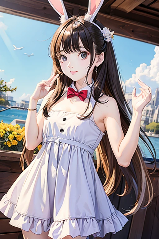 high quality、masterpiece、High sensitivity、One Woman、Bunny ears、Embarrassing、Small