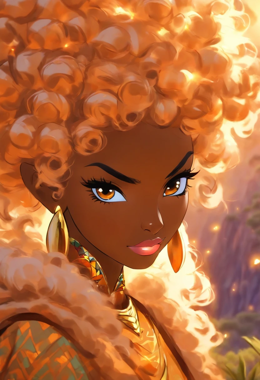 (best quality, 4k, 8k, high resolution, masterpiece: 1.2), ultra detailed, (realistic, photorealistic, photorealistic: 1.37), (best quality, realistic),
Woman (35 years old, Nigerian, extremely beautiful) (Goddess), hyper-realistic expression, outfit (sexy women's lingerie, lace, golden yellow (typical Nigerian, highly detailed, (tight to the body), showing the lines of the body)) , beautiful crown, beautiful smile, cheerful on her face, in a field, a small stream off the coast, big breasts, perfect body, thick muscular legs, great cleavage, A Goddess,
best quality,artwork,ultra high resolution,(photorealistic:1.4),raw photo,(authentic skin texture:1.3),(film grain:1.3),(expression)((whole body:1.3)) (( smile:1.3))
,Cinematic, excellent lighting), raw style, natural lighting, subtle shadows, expressive face, fresh and vibrant colors, hair flowing with movement, airy and light atmosphere, inspiring and vibrant empowering. - raw style, afrofuturism