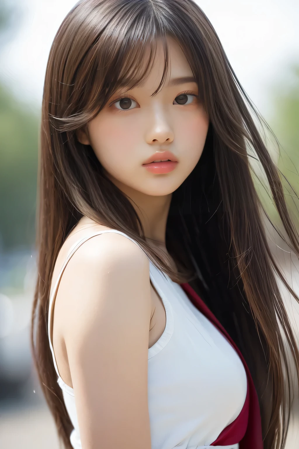  (8k, RAW Photos, highest quality, masterpiece:1.3), (Realistic, photo-Realistic:1.4), (Highly detailed 8k wallpaper), Sharp focus, Depth of written boundary,
 Japanese Idols,very cute,10 years old ,(Long and straight hair :1.3 ), Upper Body, Highly detailed face and eyes,(Shiny skin:1.2),Cinema Lighting, Soft Light, Blur the background, Bokeh , ( Dynamic pose:1.3), (It&#39;s snowing outside、A winter café with a warm fireplace inside)