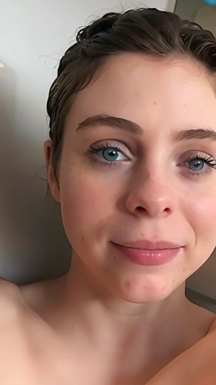 ((s0ph)), Sophia Lillis desnuda ,tumbada de espaldas, culo en primer plano, sonrisa, autofoto, submerged in the bathtub, mojada, gotas de agua en la cara,pelo corto, pelo mojado, pecas , tetas pecosas,vista de espaldas, primer plano de culo ,culo bonito,delgada, flaca, vagina peluda