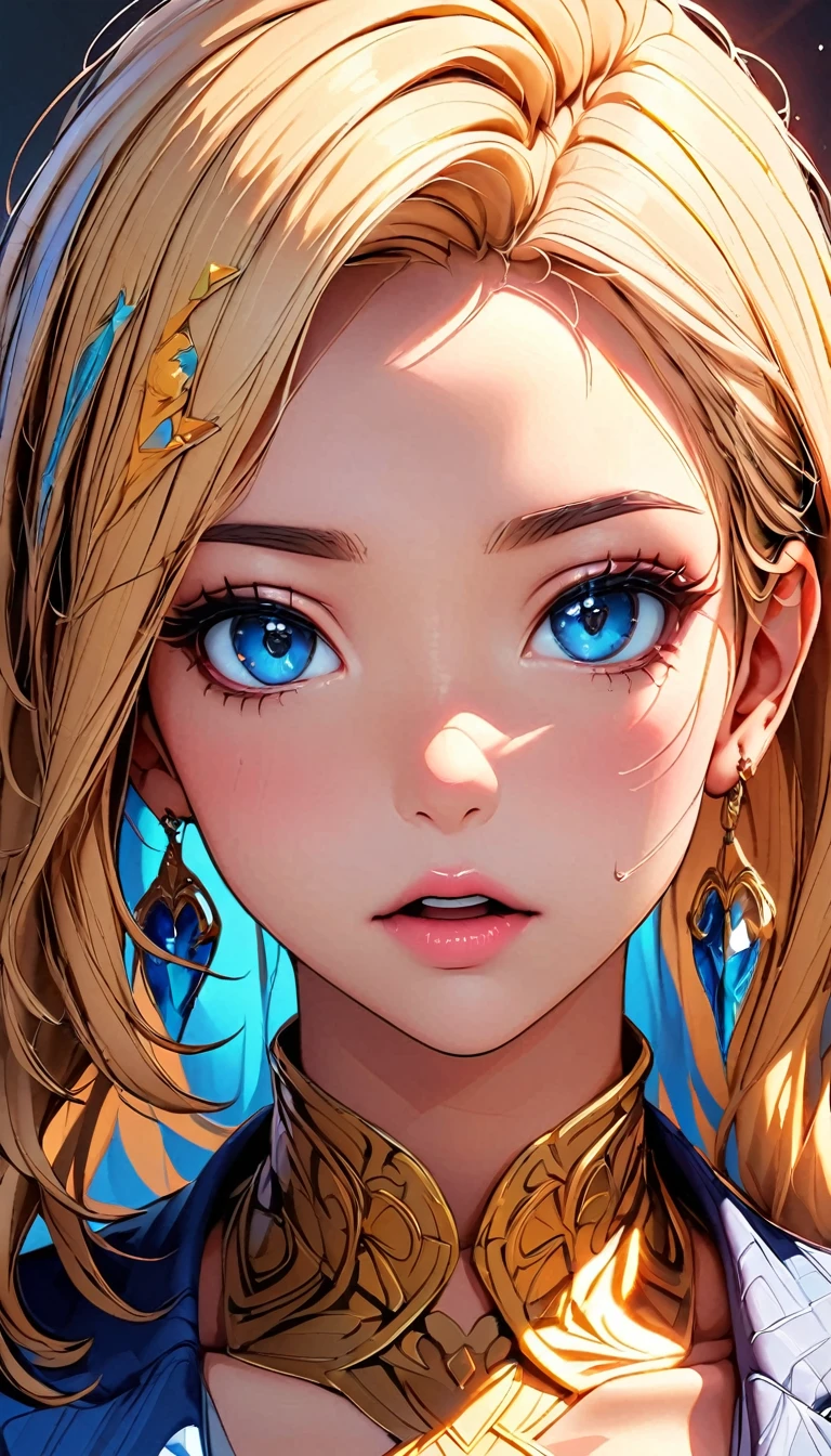 hot gaze, Hot, Rui々Beautiful lips, Glossy, Open Mouth, Leaking sigh, Ultra-high resolution, Accurate, Textured skin, Face Up Shot, Surrealism, The beauty and danger of growing from a girl to an adult, A symbol of miraculous beauty.
