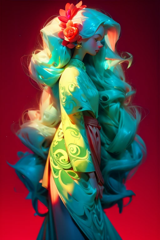 uma flor rosa de jade