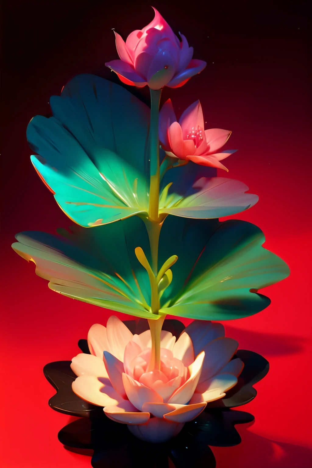 uma flor rosa de jade