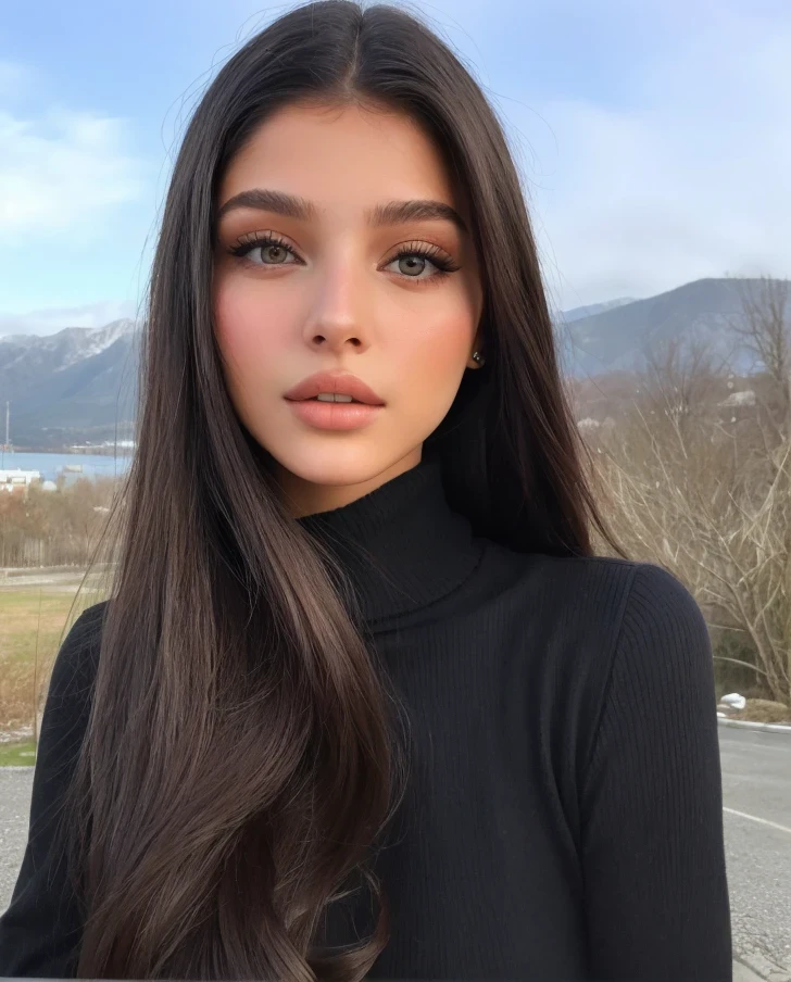 Arafed woman with long hair and turtleneck sweater., Retrato de Sophie Mudd, cara extremadamente hermosa, anastasia ovchinnikova, Angelina Stroganova, modelo de instagram, Victoria Gavrilenko, julia gorokhova, cara perfecta ), 2 4 year old female model, Anna Nikonova aka Newmilky, hermosa modelo girl, violeta myers, hermosa modelo