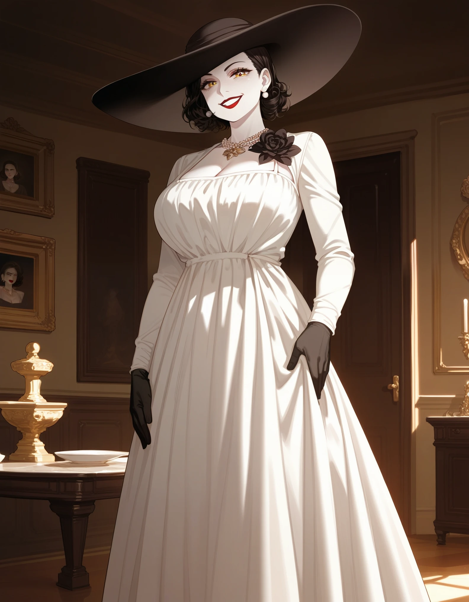 score_9,score_8_up,score_7_up, source_cartoon, source_furry, alcina dimitrescu from resident evil, standing, indoors