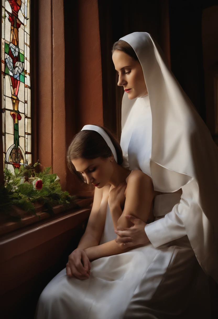 Sexy lesbian Catholic nuns lingerie