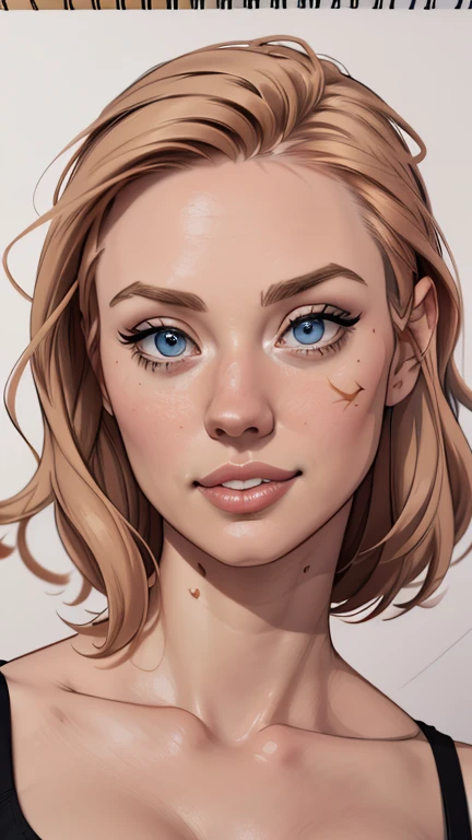 Female style Deborah Ann Woll beautiful breasts symmetrical medium breasts Fiona with war marks Cartoon image of a woman .Ilustra??o estilo desenho animado, estilo de arte dos desenhos animados, estilo de arte dos desenhos animados, digital illustration style, estilo um close de uma mulher com cabelos loiros e olhos azuis, rossdraws global illumination, Ross Empates 1. 0, style digite germe, digite germe e atey ghailan, Retrato por RossDraws, digite germe style, modelo uniforme | digite germe, extremely detailed digite germe, Ross empata 2. 0, digite germe detailed do
