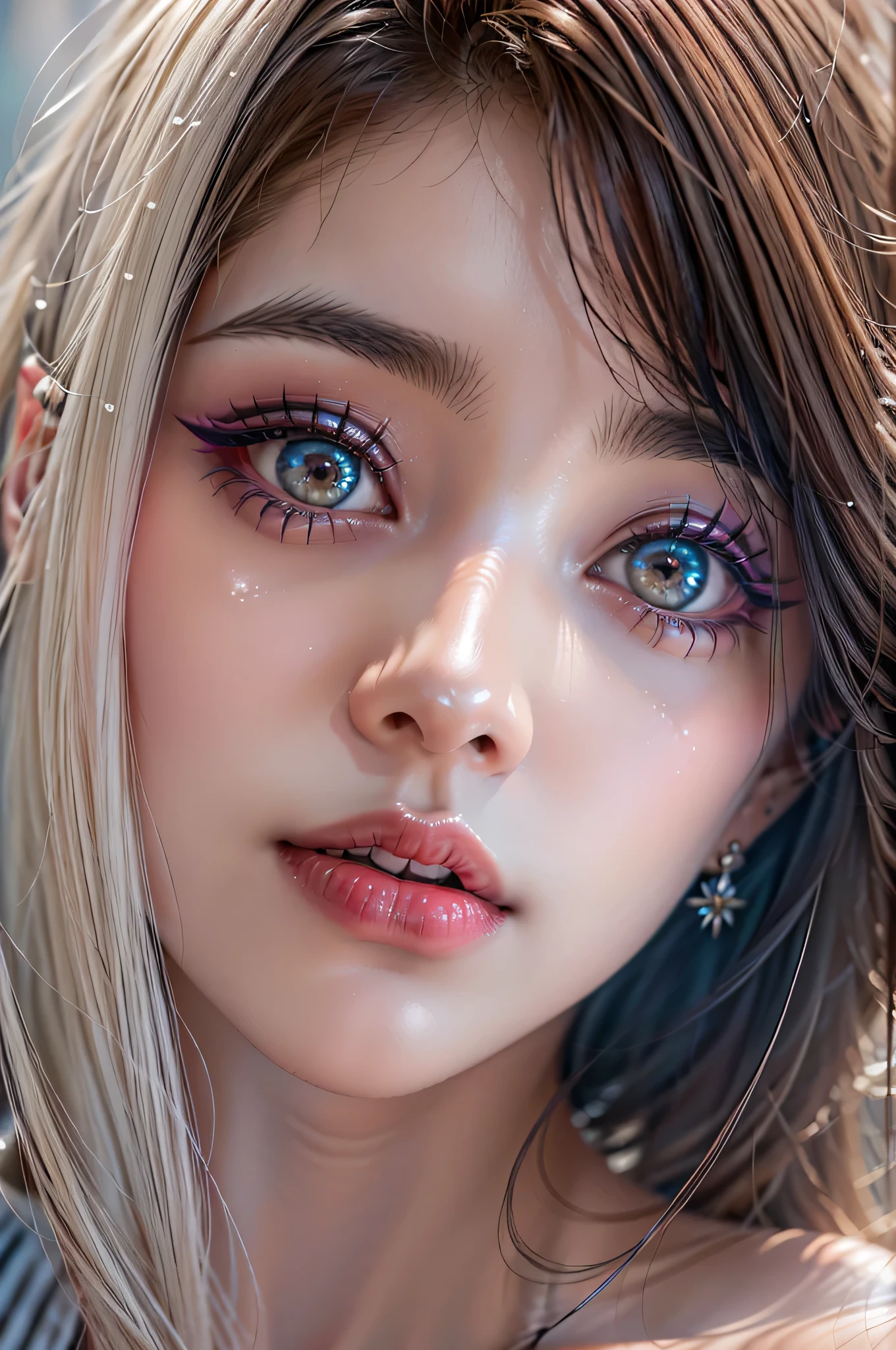 cute ***********, detailed, funky eyes with lightning, high resolution eyes, cg