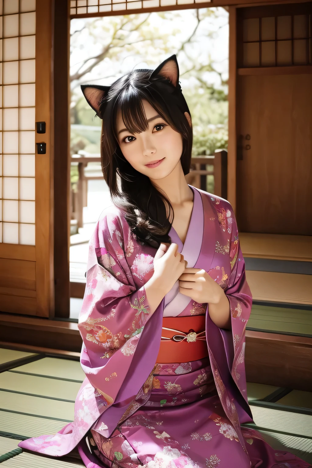Beautiful Japanese women Cat-like