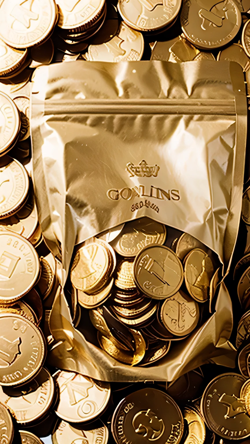 A bag of gold coins