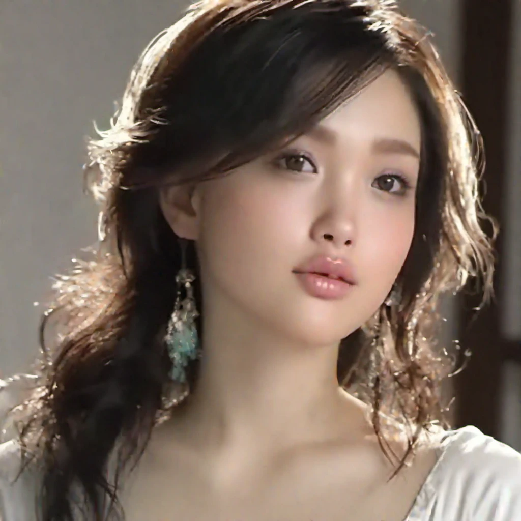 (highest quality, 8k, 32k, masterpiece), (Realistic), (Photorealistic:1.2), (High resolution), Very detailed, Very beautiful face and eyes, 1girl, Delicate body, (close, highest quality, Attention to detail, Rich skin detail), (highest quality, 8k), Very detailed, (Realistic, Realistic:1.37), Bright colors, (((Bust Shot))), (((Pure white wall background))), (((Look straight ahead)))