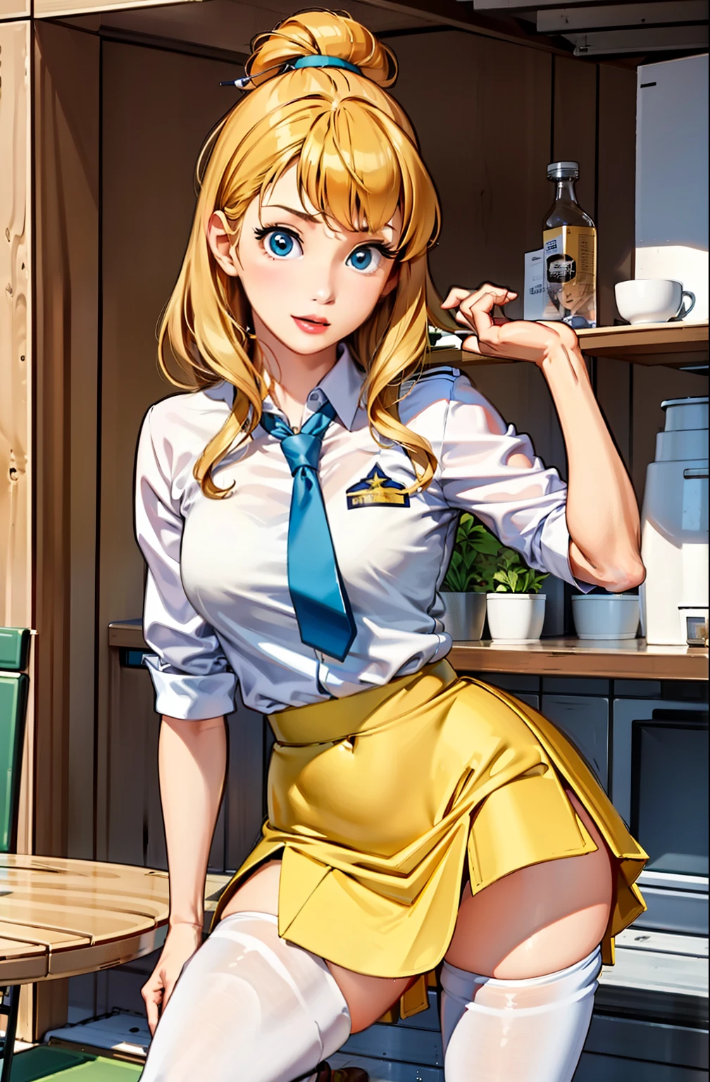 One Girl, Sayla Mass, elegant, Tabletop, Complex, パンツが見えそうなほど短い超ミニskirtの軍用Pink Uniformドレス...............、Pure white panties、Please squat down and show me your white pants...............、超ミニskirt ミニskirtでパンツが見えちゃう、White panties、Realistic, highest quality, Absurd, High facial detail, Perfect Eyes, 18-year-old, Cowboy Shot, realization、, Vibrant colors, Pink Uniform, skirt、photograph、Gravure photoshoot style、Real image、Best image quality、One Girl, Sayla Mass, elegant,Spread your legs,White pantiesーを見せる, Tabletop, Complex,超ミニskirt、White panties、 Realistic, highest quality, Absurd, High facial detail, Perfect Eyes, 18-year-old, Cowboy Shot, , Vibrant colors, White Uniform, skirt