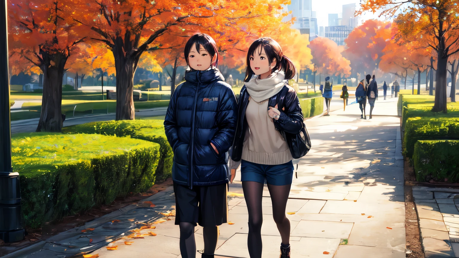 walking in the park.