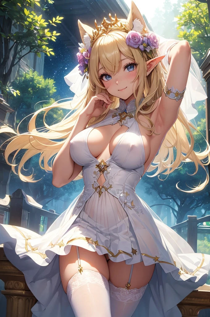 最high quality、1 womanエルフ NP: Worst quality ,花 fractal art
美しい輝き,High-definition depiction, Realistic, 8k, Unity, Wide Shot, light smile, Beautifully and vividly drawn, , Beautiful beautiful sheer white body stockings、sexy see-through ,Sexy Countless rays of light pouring down, Swirling Light, big background, Raise one arm above your head, Intense light is emitted from the magic circle in front of the girl.
Romanticism,Cowboy Shot: The most beautiful form of chaos, Mr..々color, Intertwined flowers, Particle,magical gentle light,smile,sexy,image quality、masterpiece、Beautiful Face、Super beautiful elf woman((Big breasted 22 year old office lady、Nipples、Bust 90,Beautiful long ironed hair、blonde、height: 165cm。、sexy、Esbian、、high quality、、background((Star Narski)))、Starry Sky、ビジュアルart、Written boundary depth、、Elf Ears、、universe、Happy smile、Gentle light、エルフのforest、elegant、ticker beautiful decorative、、magic、forest、Beautiful tiara、Beautiful bed、Beautiful Landscape、A kind smile、wonderful、Fluttering petals、Dance happily、、Cultivate fantasy、、mysteryのライト Lots of flowers、、art、art,mystery,Ultra-high resolution,Erotic atmosphere