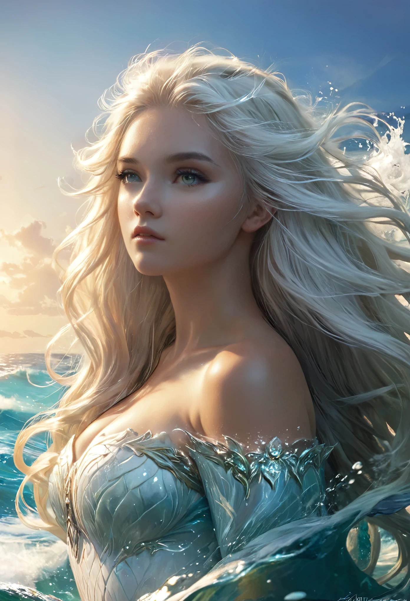 White with long hair Guardian of the Ocean South