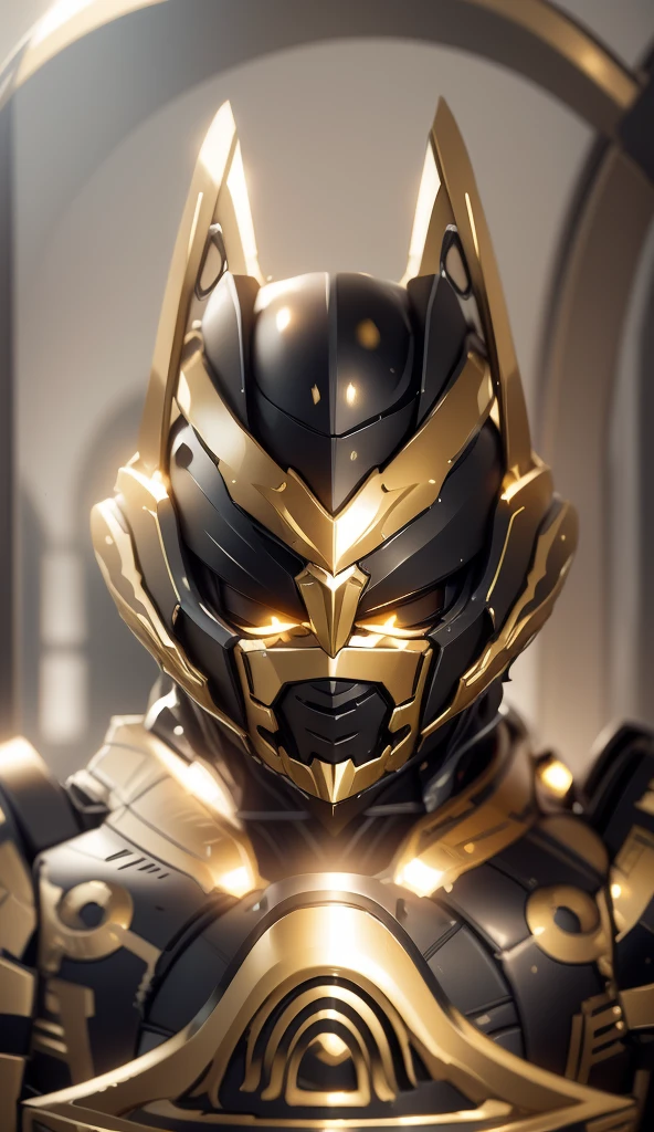 Color changes to black and gold，Some gold and black（Ensure its layering and armor texture，There are a lot of mechanical textures，Black as main color，Gold as a secondary hue，Need to appear around the body）