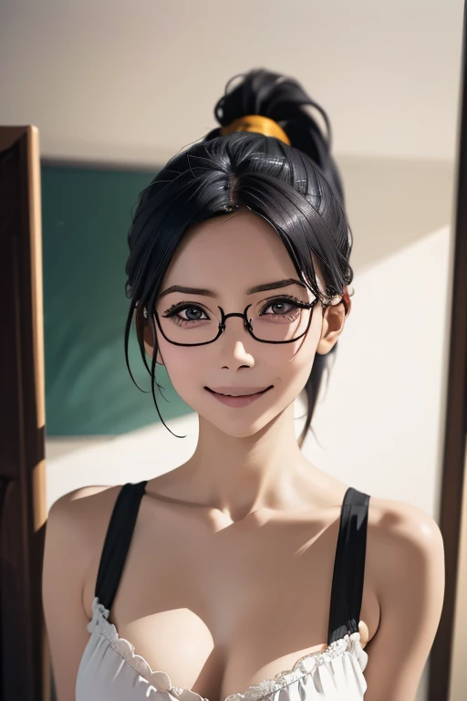 School festival、School、corridor、classroom、飾りつけされたclassroom、maid Cafe、Maid clothesの女の子((highest quality:1.4、8k、32k、Hmph:1.3))、(An unparalleled masterpiece)、((RAW Photos、realism:1.6))、Japanese Girls、Schoolyard,Schoolyard,(physical education:1.3),(Per class:1.3)Girl smiling at the camera、Cute pose、(Laugh shyly、Shy、stare)、コスプレMaid clotheaid clothes(Huge breasts:0.5、thin abdomen、The lower body is thin)、Ulzzang-6500-v1.1、age Girls、Highly detailed face、fine grain、Round face、Baby Face、Detailed Iris、double eyelid、(((Glasses、Long black hair、High up ponytail)))、Photon Mapping、Detailed skin texture、100 m,From head to toe:1.5,