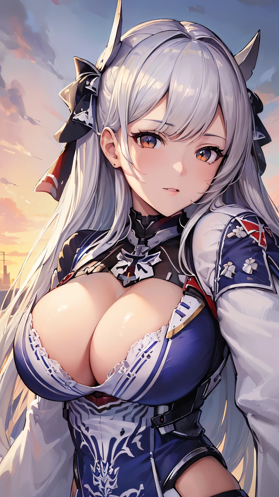 (((masterpiece))), (((High resolution))), (((8K quality))), (((perfect face))), (((Belfast-AzurLane))), (((high resolution face))), (((top quality eyes))), (((detailed face))), (((detailed texture))), look at the camera, big tits
