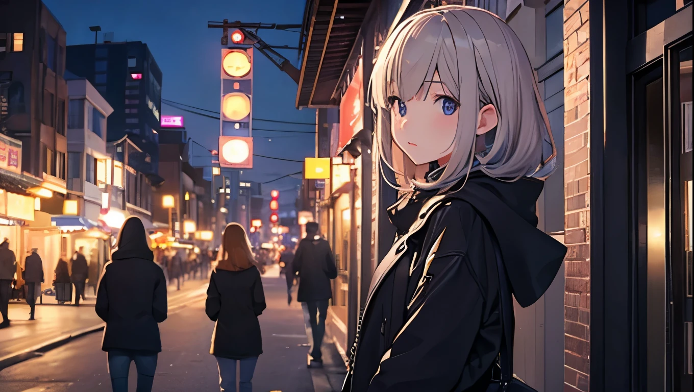 Downtown at night、Women in 