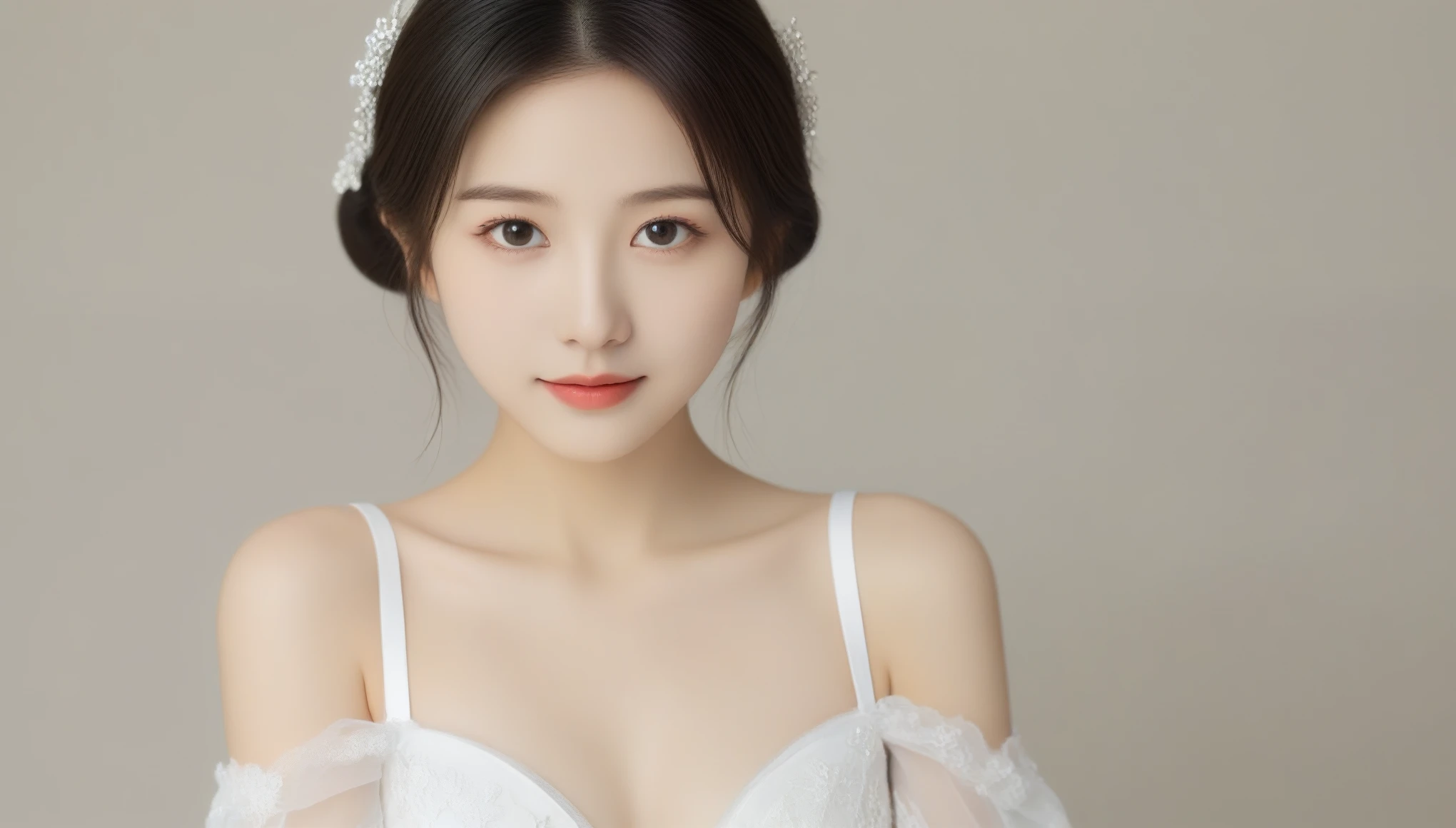 8k, Ultra-high resolution, highest quality, masterpiece, Surreal, photograph, 1 girl, (:1.3), pretty girl, Cute Face, Beautiful eyes in every detail, 細かくdetailedに,masterpiece,, One Girl:1.2, Japan Female Announcer, One beautiful woman, 美しい16 years oldの痩せた女性,She wears a wedding dress,Romantic sunset time、Illuminated by the evening lights of the church、Taking classical dance-like poses、Smile, Her dark brown hair、Fine skin、(Cinema Lighting)、clavicle . 全身photograph.,Bold Pose,Looking at the audience、beauty,Long neck、Laugh a little、Please close your mouth and laugh、(((Ideal body type))),A cup small breasts :2,、Portraiture:2、Perfect Anatomy、鮮明なdetailed、detailed、Surreal、Light and shadow,Strong light,Fashion magazine cover,Thin lips