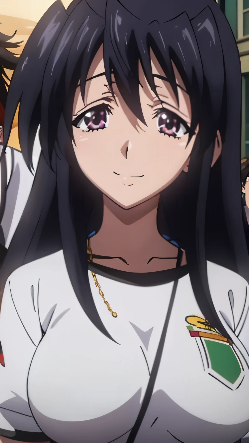 Akeno Himejima, smile, beautiful