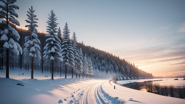 a snowy winter