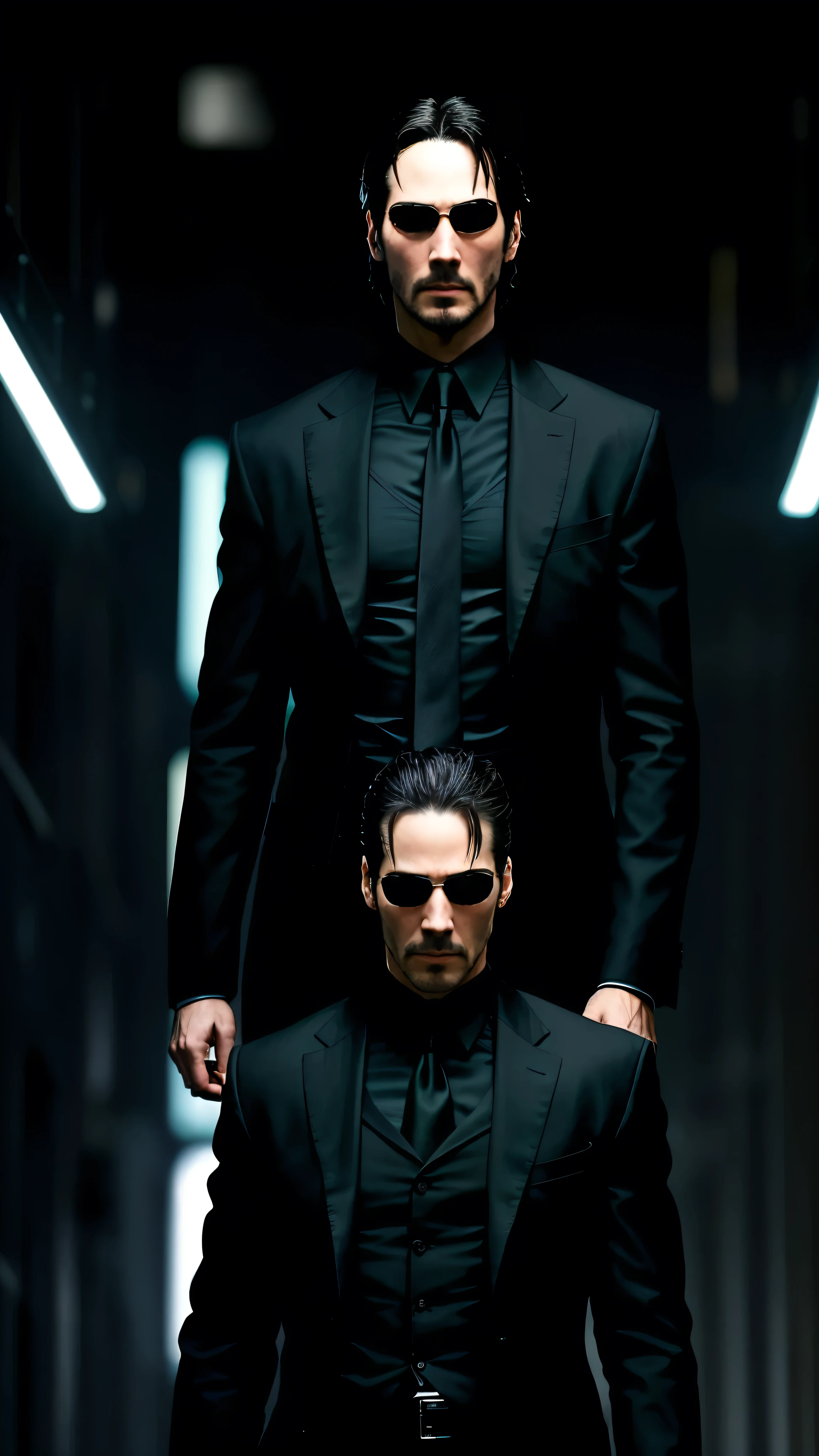 High-definition Movie Starring Keanu Reeves (The Matrix): A Dramatic Scene
The main character, skillfully portrayed by Keanu Reeves, stands in a dimly lit, high-tech urban environment. Clad in a sleek, black suit, reminiscent of his iconic role in The Matrix, he meticulously prepares for an upcoming battle. His eyes, piercing and determined, are illuminated by the glowing screens and colorful lights surrounding him. The atmosphere is tense and suspenseful, as the air crackles with anticipation. This is a moment that embodies the epitome of high-definition visuals, a true masterpiece in