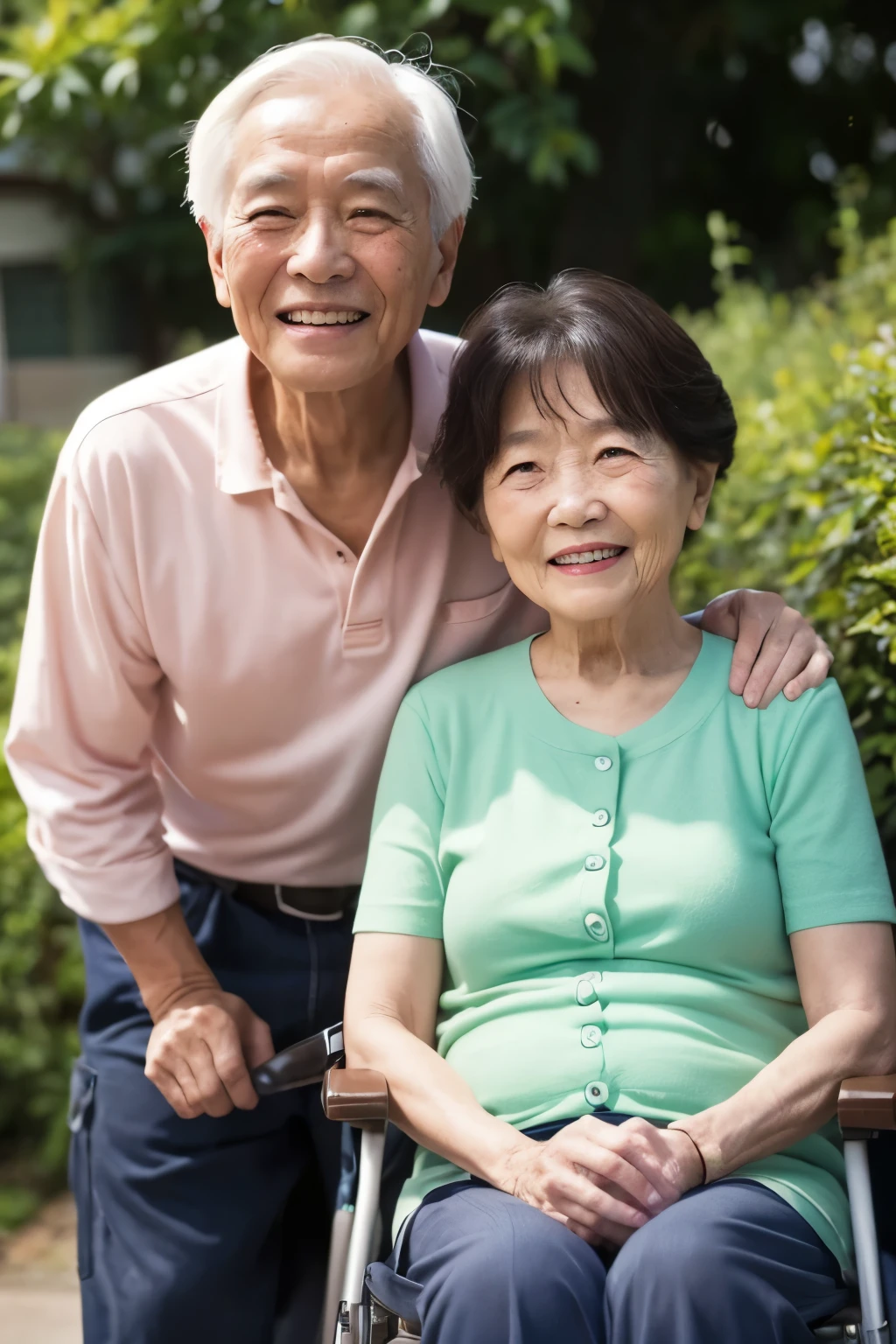 long ago、Grandfather and grandmother、smile