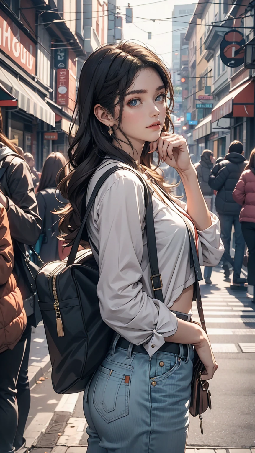 road, girl, Scenes where you can talk, Trouble, big