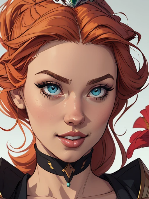 Personagem mulher estilo atompunk Fiona rainha Anna de Arendelle com marcas de guerras Imagem de desenho animado de uma mulher .Ilustra??o estilo desenho animado, estilo de arte dos desenhos animados, estilo de arte dos desenhos animados, digital illustration style, estilo atompunk design de personagens altamente detalhado, arte digital detalhada coragem, Forest fan art, Design de personagens de retrato, beautiful digital illustration, retrato de alta qualidade, Arte em quadrinhos, mulher jovem cabelo com transas lindas . Queen Anna of ArendelleBeautiful lined eyes Medium large bust and wonderful sexy clothes. image expression of sexual desire from waist to head illustration Queen Anne of Arendelle atompunk style Fallout 4 style pose a close-up of a woman with a flower in her hair, obras de arte no estilo de guweiz, extremely detailed digite germe, digite germe. alto detalhe, style digite germe, digite germe. anime illustration, digite germe portrait, modelo uniforme | digite germe, digite germe and rossdraws playboy