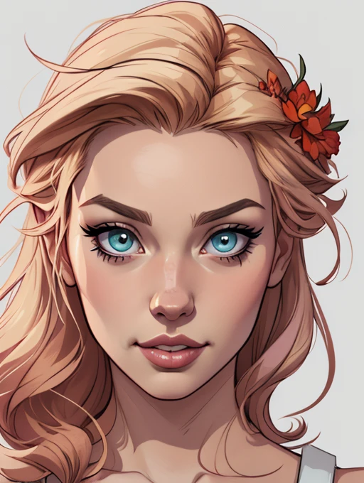 Personagem mulher estilo atompunk Fiona rainha Anna de Arendelle com marcas de guerras Imagem de desenho animado de uma mulher .Ilustra??o estilo desenho animado, estilo de arte dos desenhos animados, estilo de arte dos desenhos animados, digital illustration style, estilo atompunk design de personagens altamente detalhado, arte digital detalhada coragem, Forest fan art, Design de personagens de retrato, beautiful digital illustration, retrato de alta qualidade, Arte em quadrinhos, mulher jovem cabelo com transas lindas . Queen Anna of ArendelleBeautiful lined eyes Medium large bust and wonderful sexy clothes. image expression of sexual desire from waist to head illustration Queen Anne of Arendelle atompunk style Fallout 4 style pose a close-up of a woman with a flower in her hair, obras de arte no estilo de guweiz, extremely detailed digite germe, digite germe. alto detalhe, style digite germe, digite germe. anime illustration, digite germe portrait, modelo uniforme | digite germe, digite germe and rossdraws playboy 