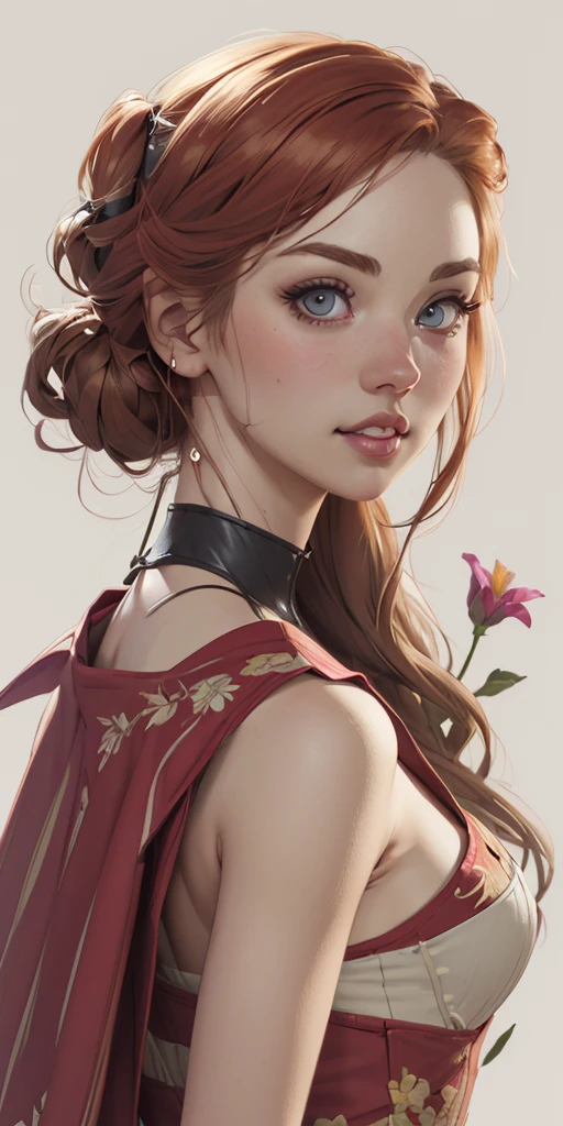 Personagem mulher estilo atompunk Fiona rainha Anna de Arendelle com marcas de guerras Imagem de desenho animado de uma mulher .Ilustra??o estilo desenho animado, estilo de arte dos desenhos animados, estilo de arte dos desenhos animados, digital illustration style, estilo atompunk design de personagens altamente detalhado, arte digital detalhada coragem, Forest fan art, Design de personagens de retrato, beautiful digital illustration, retrato de alta qualidade, Arte em quadrinhos, mulher jovem cabelo com transas lindas . Queen Anna of ArendelleBeautiful lined eyes Medium large bust and wonderful sexy clothes. image expression of sexual desire from waist to head illustration Queen Anne of Arendelle atompunk style Fallout 4 style pose a close-up of a woman with a flower in her hair, obras de arte no estilo de guweiz, extremely detailed digite germe, digite germe. alto detalhe, style digite germe, digite germe. anime illustration, digite germe portrait, modelo uniforme | digite germe, digite germe and rossdraws playboy 