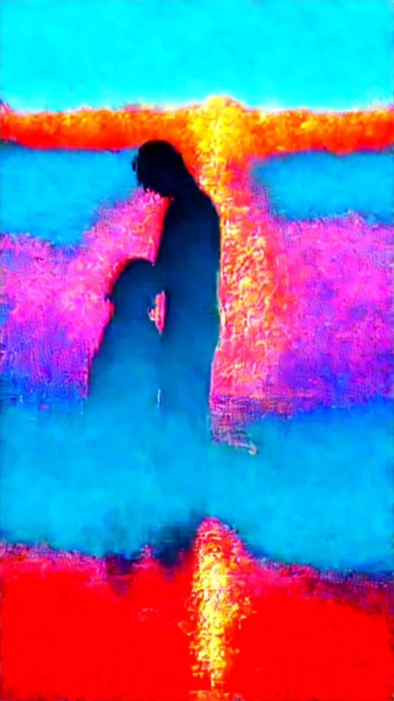 Disorganized、Man and woman couple、highest quality、Masterpiece、Official Art、16K、The best composition、The best light source、A man in a couple hugs her back at the beach、