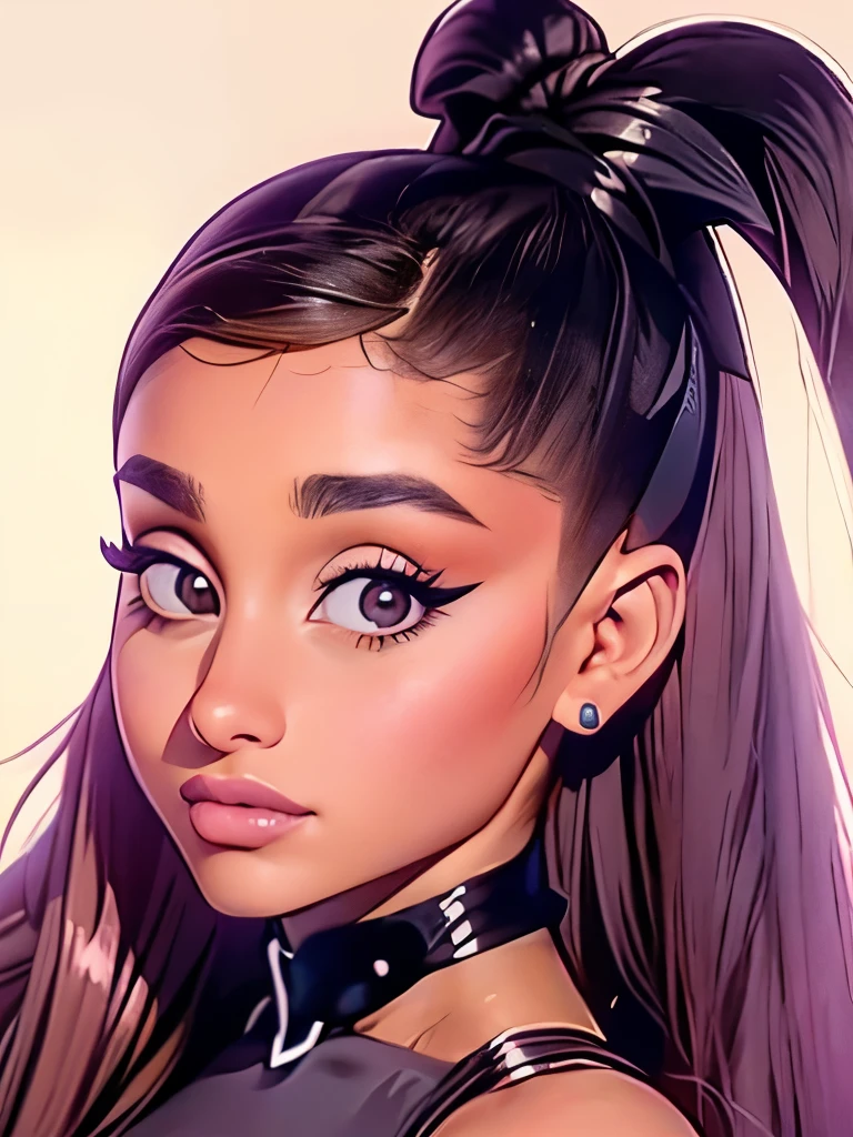 um close de uma mulher, ariana grande, fotografia de ariana grande, ariana grande, retrato de ariana grande, ava max, retrato de Kim Petras, face like exposed ester, bela obra de arte, photo shoot for glossy magazine, papoula, alexa grace, 