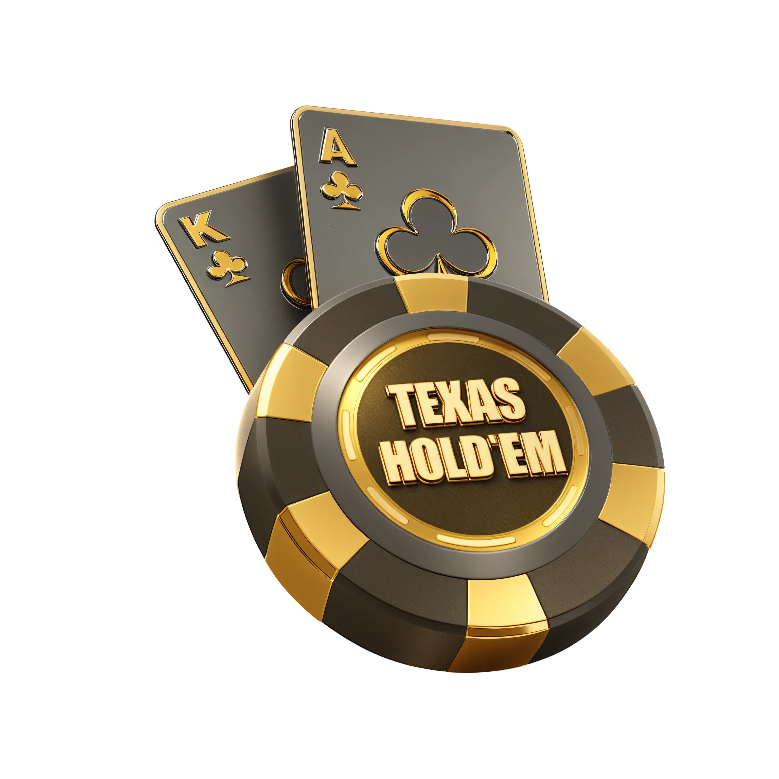 3D trophy gold material, 3D rendering using C4D style. Ultra-metallic, this image has a smooth texture and matte finish, illuminated by a soft light source and enhanced with ray tracing effects, set against a white background at 4K resolution;