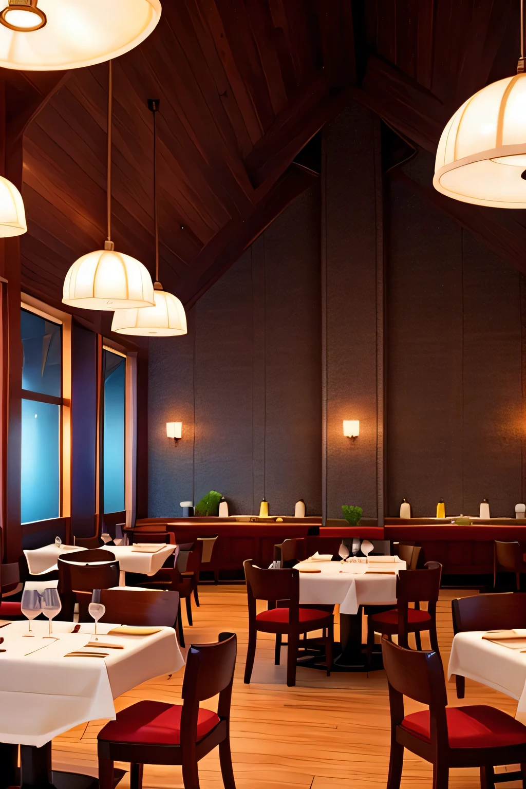 There is a restaurant hotels, contains guests