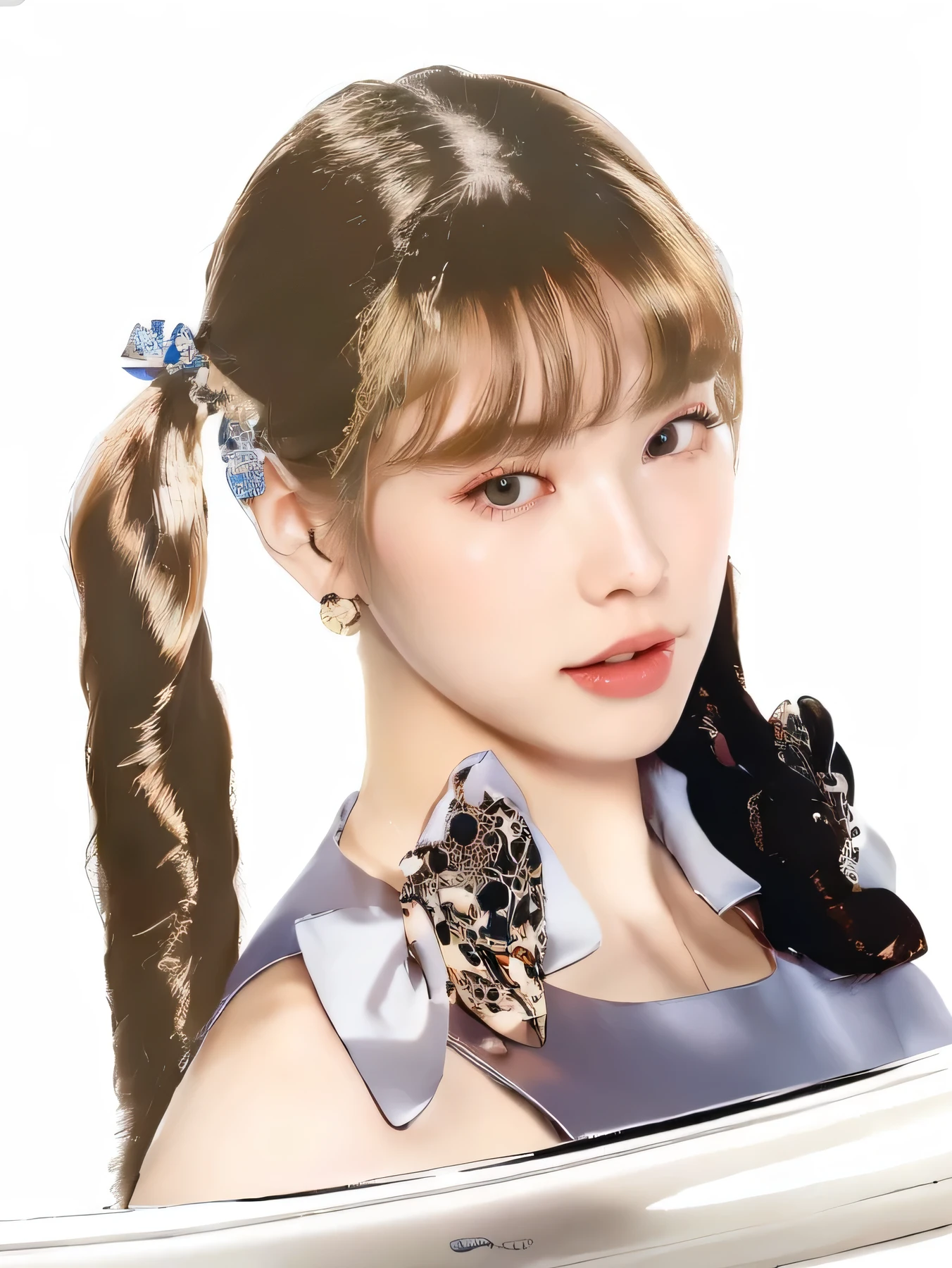 hay una mujer rubia con un gato y un juguete para gatos en el cabello rubio, Lalisa Manobal rubia, Lalisa Manoban de Blackpink, portrait of jossi de blackpink, render de abril, female korean idol portrait, aesthetic!!!!!! genio femenino, [ Arte digital ]!!, kpop idol portrait, inspirado en Sim Sa-jeong,