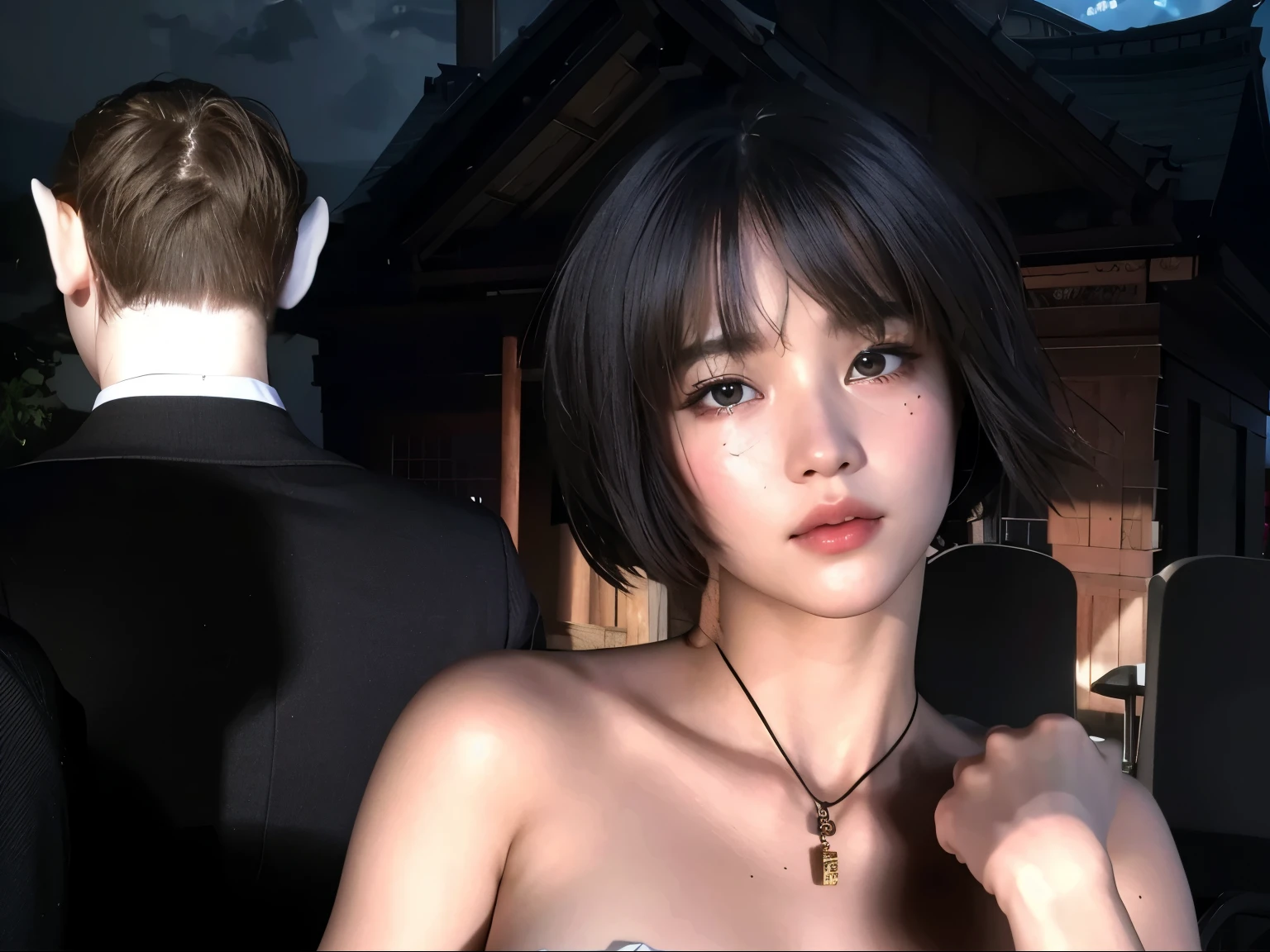 (Detailed CG、Unity、8k wallpaper)、(Very delicate and beautiful)、(masterpiece)、(highest quality:1.2)、(超A high resolution:1.3)、(Beautiful realistic Asian),Beautiful lighting、Perfect Lightning、Realistic Shadows、Fine skin、Very detailed、Detailed face and eyes、Realistic eyes、Sharp pupils、Huge , In the classroom、School、sunset、Beautiful Face、Blurred Background、(Japanese women)、Glowing Skin、Side Up、Beautiful black hair、Blunt bangs、Japan High School Sailor Uniform、Pleated mini skirt、Crying face ((Tabletop, highest quality)), (Glowing Skin), Cinema Lighting, Physically Based Rendering, Awards, Very detailedな肌, Very detailedな顔, Beautiful eyes in every detail, Carl Zeiss 85mm F/1.4, (Cowgirl:1.3), (cumin , Chest and thighs), she'Very cute 16 years old , (Brown Hair, Straight Long Hair, Open your eyes, Round face), Big cleavage, (Pure white dress, I pulled up my pleated skirt myself:1.3), Watching from afar, (Spread your legs, Focus on the thighs),art、Frowning、Frowning、Frowning、