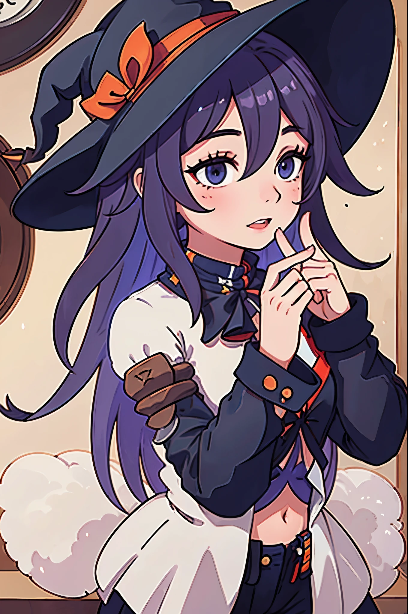 Girl in a witch hat