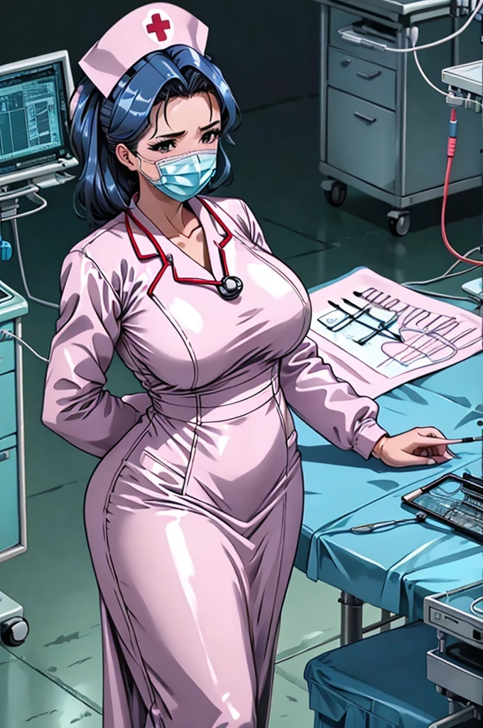 nurse uniform,hospital, latex nurse suit,nurses,busty,elbow gloves,labcoat,black hair woman,red eyes , gigantic ,medical instruments,asian nurse,two nurses,speculum,examination room,oversize ,big ass ,strap on, lay on table ,legs spreaded,giving birth,gyno chair , dentist,Milf,latex,red uniform,oversize breasts