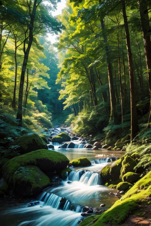 highest quality、landscape、Lush forest、Beautiful views