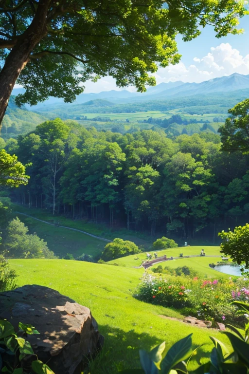 highest quality、landscape、Lush forest、Beautiful views