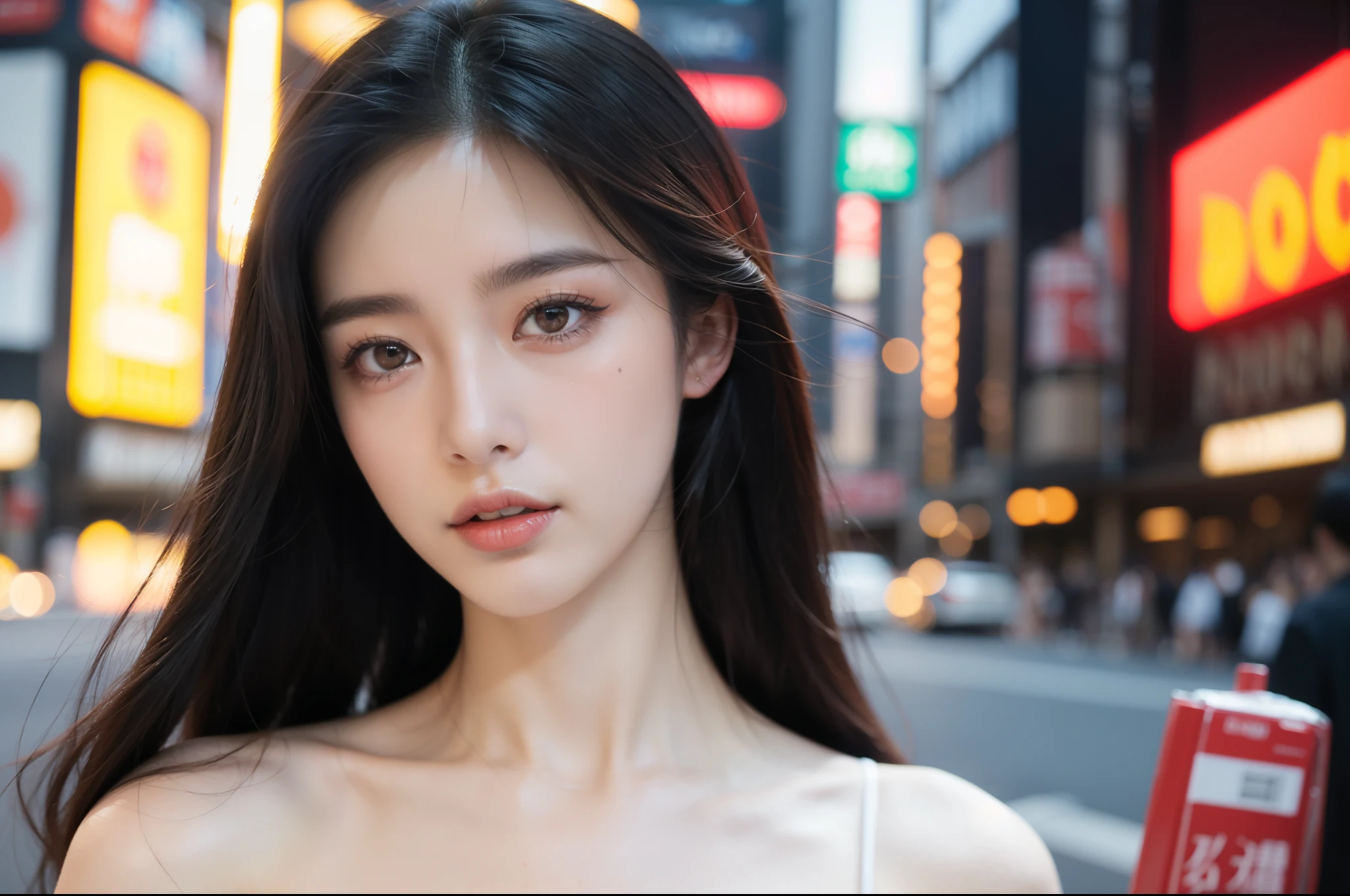In the bustling streets of Shibuya, Japan, amidst the neon lights and vibrant energy, a scene from the past comes to life. Picture this: a supermodel, exuding timeless elegance, adorned in vintage 90s attire, effortlessly commands attention as she poses for a photoshoot. The click of a Kodak analog camera fills the air, capturing every moment with an aura of nostalgia.
The model's confidence is palpable as she strikes poses reminiscent of iconic supermodels of the past era. Her attire, a blend of grunge and glamour, transports onlookers to a bygone era of fashion revolution. The streets of Shibuya, a canvas of urban artistry, provide the perfect backdrop for this timeless photo session.
As the photographer, a master of his craft, adjusts the lens of his Kodak analog camera, he skillfully captures the essence of the moment. Through the lens, the world transforms into a sepia-toned masterpiece, evoking the raw emotion and authenticity of the 90s aesthetic.
Each click of the shutter immortalizes the model's poise and elegance against the dynamic backdrop of Shibuya's iconic landmarks. The vintage Kodak filter adds a subtle graininess, enhancing the retro charm of the photographs, reminiscent of a time when film photography reigned supreme.
In this fusion of past and present, Shibuya becomes more than just a location; it becomes a stage for a timeless performance of style and sophistication. As the sun sets on the bustling streets, leaving behind a trail of memories captured on film, one thing is certain – this Kodak moment will endure as a testament to the enduring allure of retro glamour in the heart of modern Japan. super fine body, super fine face, super fine eyes, super fine nose, superfine mouth, super fine hands, super fine fingers, good shape, very perfect body, very perfect face, very perfect eyes, very perfect nose, very perfect mouth, very perfect hands, very perfect fingers, super detailed body, super detailed face, super detailed eyes.