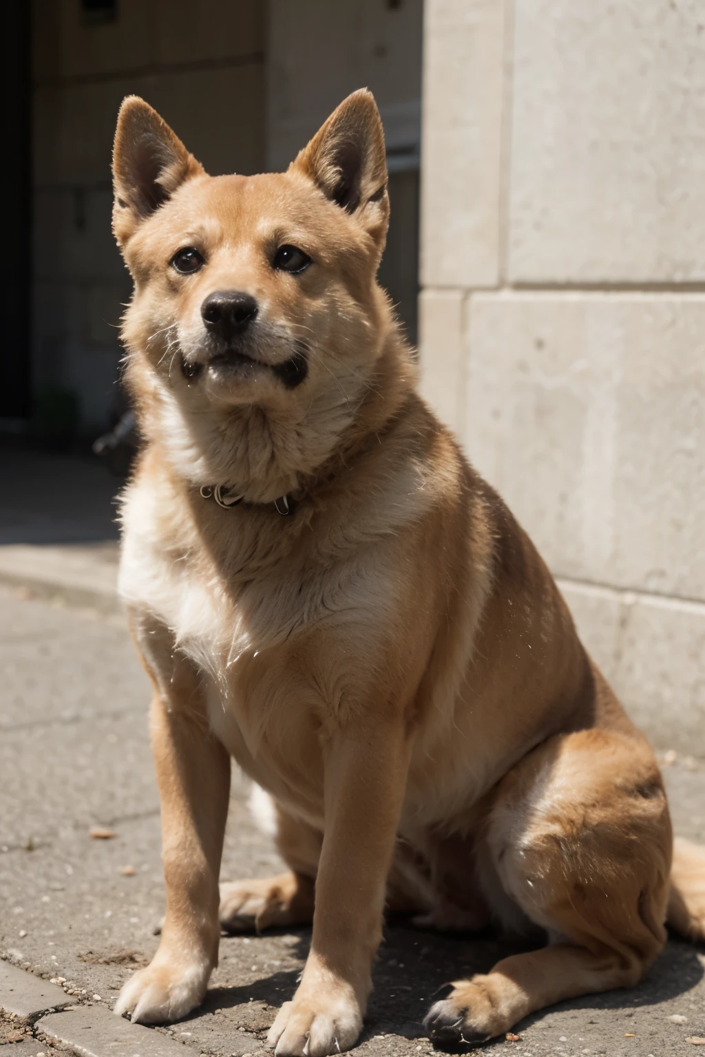 Doge with amphor