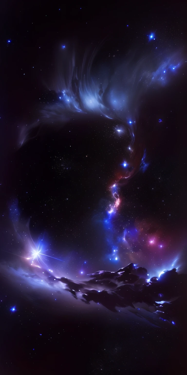Por favor, Create a wallpaper image of a moon with stars and nebulas in space with a semi-dark palette but focusing more on the moon. And add vintage stickers of a butterfly and a spider as if it were a collage., a spider web of a bright almost transparent butterfly. Flower stickers from Japan and stickers referring to the anime Kuroshitsujiun close-up of a black and white photograph of a field of stars, oscuro y estrellas en el fondo, ((Fondo de la nebulosa espacial)), estrellas y nebulosa, Nebulosa de la nube, Gran nebulosa, Cielo nocturno negro, nebulosa horizontal delgada, nebulosas en el fondo, Nebulosa de la Anguila, estrellas en el espacio, foto espacial, cielo negro con estrellas, huulosa photography